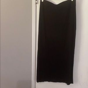 Black maxi skirt